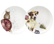 Royal Worcester WRENDALE Christmas Side Plate MOUSE & DOG 16,5cm s/2 Kerst Muis en Hond Royal Worcester WRENDALE Christmas Side Plate MOUSE & DOG 16,5cm s/2 Kerst Muis en Hond