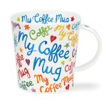 CAIRNGORM XL beker MY COFFEE MUG 480ml gekleurde tekst 'mijn koffie mok'
