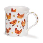 Bute ANIMALS GALORE CHICKEN beker bruin kippenras met kuikens by Cherry Denman Bute ANIMALS GALORE CHICKEN beker bruin kippenras met kuikens by Cherry Denman