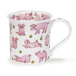 Bute ANIMALS GALORE PIG beker met roze varkens en biggetjes by Cherry Denman
