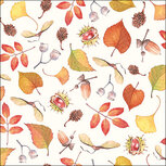 Papieren servet AB 33x33 p/20 AUTUMN DETAILS herfstbladeren en boomvruchten Papieren servet AB 33x33 p/20 AUTUMN DETAILS herfstbladeren en boomvruchten