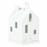 Raeder Light house CAT van biscuit porselein 13,5cm Katje op het dak