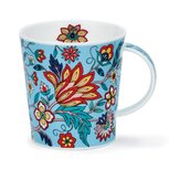 Dunoon beker Lomond shape JACOBEAN Blue bloemen en planten blauw/groen