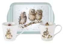 Wrendale Desings 3-dlg Mug & Tray set DUCK & RABBIT