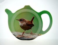 Theezakhouder kunststof theetipje WREN birds vogels Winterkoninkje