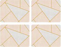 Pimpernel Placemats URBAN CHIC 40x30cm s/4 Grafische vorm roze en grijs Pimpernel Placemats URBAN CHIC 40x30cm s/4 Grafische vorm roze en grijs