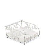 Ambiente Servettenhouder Small plat liggend model branche metaal White