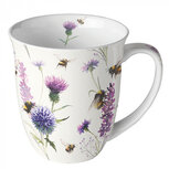 Ambiënte beker 400ml BUMBLEBEES IN THE MEADOW bloemen die bijen en insecten aantrekken in het weiland Ambiënte beker 400ml BUMBLEBEES IN THE MEADOW bloemen die bijen en insecten aantrekken in het weiland