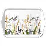 Ambiënte small Tray 21x13cm ORNAMENTAL FLOWERS Vlinders en Libellen tussen Varens grassen en Rietpluimen Ambiënte small Tray 21x13cm ORNAMENTAL FLOWERS Vlinders en Libellen tussen Varens grassen en Rietpluimen
