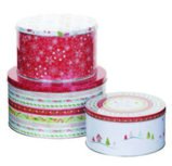 Christmas Wish S/3 Cake Tins Voorraad- koektrommels