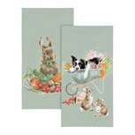 Papieren zakdoekjes Wrendale Designs GARDEN FRIENDS & SLEEPING ON THE JOB p/10 Pocket Tissues met Konijn en Hond Papieren zakdoekjes Wrendale Designs GARDEN FRIENDS & SLEEPING ON THE JOB p/10 Pocket Tissues met Konijn en Hond