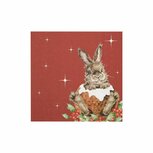 WRENDALE Designs papieren cocktail servet MERRY LITTLE CHRISTMAS Rabbit 25x25cm p/20 Kerstkonijn WRENDALE Designs papieren cocktail servet MERRY LITTLE CHRISTMAS Rabbit 25x25cm p/20 Kerstkonijn