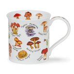 DUNOON beker Bute MUSHROOMS & TOADSTOOLS Lilac by Kate Mawdsley paddenstoelen zwammen en kruiden