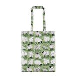 PVC medium shopper Boodschappentas Lange hengsels WOOLLY SHEEP schapen in groen weiland wol 