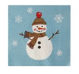 Let op! LAATSTE pakje UW Papieren servetten SNOWMEN p/20 33x33cm Winter Sneeuwpop Let op! LAATSTE pakje UW Papieren servetten SNOWMEN p/20 33x33cm Winter Sneeuwpop