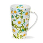 DAISIES Henley XL beker 600ml met voorjaar en zomer bloemen witte Margrieten en bijen