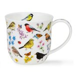 Cumbtae fine bone China XL mug DUNOON beker BIRD GARDEN Bullfinch 450ml diverse tuinvogel soorten