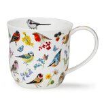 Cumbtae fine bone China XL mug DUNOON beker BIRD GARDEN Robin 450ml diverse tuinvogel soorten Roodborstje