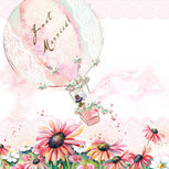 Servet AB 33x33cm p/20 HAPPILY EVER AFTER tekst: Just Married