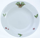 Timeless bord diep Ø 22 cm MERRY CHRISTMAS Kerst hart groen strik Timeless bord diep Ø 22 cm MERRY CHRISTMAS Kerst hart groen strik