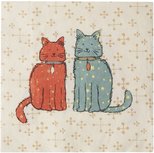 UW Papieren servetten CATWALK p/20 33x33cm gekleurde Katten UW Papieren servetten CATWALK p/20 33x33cm gekleurde Katten