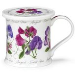 AUGUST Flower of the Month LATHYRUS Mug & Coaster bloem van de maand Augustus AUGUST Flower of the Month LATHYRUS Mug & Coaster bloem van de maand Augustus