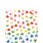Papieren servet AB 25x25cm p/20 COLOURFUL STARS Mix sterren