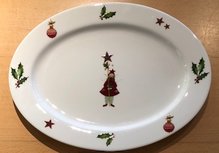 Timeless MERRY CHRISTMAS Serveerschaal ovaal 30 cm Kerst Engel Timeless MERRY CHRISTMAS Serveerschaal ovaal 30 cm Kerst Engel