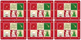 CHRISTMAS BLESSING Placemats Small s/6 Kerst
