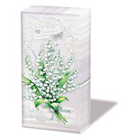 Papieren zakdoekjes AB p/10 LILY OF THE VALLEY Lelietjes-der-Dalen