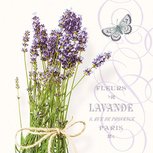 Papieren servet 33x33cm BUNCH OF LAVENDER Lavendel