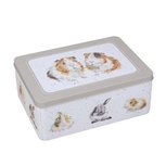 Voorraad koekjestrommel rechthoek WRENDALE GUINEA PIGS Cavia's los deksel grijs Voorraad koekjestrommel rechthoek WRENDALE GUINEA PIGS Cavia's los deksel grijs