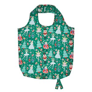 Roll-up Bag Tas opvouwbaar NUTCRACKER Kerst groen