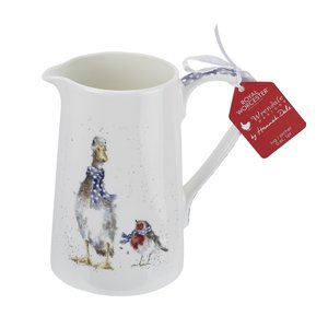 Royal Worcester WRENDALE 1pt JUG 0,60Ltr. DUCK & ROBIN Eend en Roodborstje