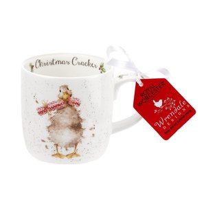 Royal Worcester mug CHRISTMAS CRACKERbeker mok 310ml  serie WRENDALE eend