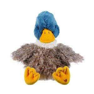 Pluchen knuffel WRENDALE Large Plush Duck WEBSTER eend in mintgroene tas