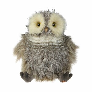 Pluchen knuffel WRENDALE Large Plush Owl ELVIS Uil in mintgroene tas