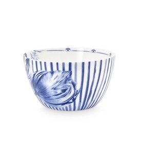 Heinen Delfts blauw Medium Bowl schaaltje 700ml Sharing Moments Tulp en Streep