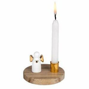 Raeder Design tales of light GUARDIAN ANGEL houten Kaarshouder Kerstboomkaarsje met beschermengeltje