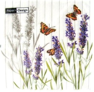 Paper+Design-papieren_servetten-SMELL_WELL-paars-33x33cm-bloem-plant-vlinder-kleine_vos-