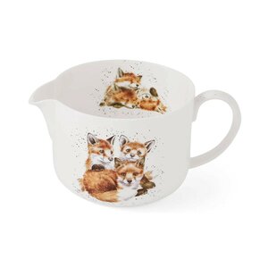Wrendale Designs Mixing Jug LITTLE FOXES Mix kom 2,9 ltr met 3 jonge vossen