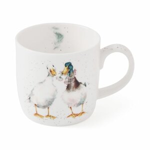 Royal Worcester mug DUCK LOVE beker mok 310ml serie WRENDALE twee Eenden verliefd