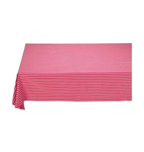 PIP Studio Tafelkleed 160x250cm STRIPES PINK katoen donker roze gestreept