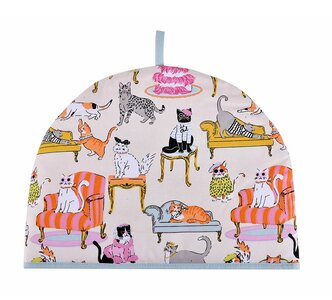 UW Theemuts COOL CATS kattenrassen poseren op kleurrijke manier