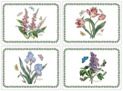 BOTANIC GARDEN Placemats 40x30cm s/4 Bloemen