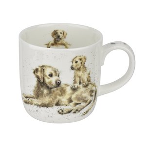 Royal Worcester mug DEVOTION beker mok 310ml serie WRENDALE dieren Honden Golden Retriever