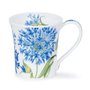 Dunoon-JURA-beker-mok-mug-Becher-AGAPANTHUS-Blue-flower-bloem-blauw-210ml-design-Michele_Aubourg