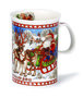 Dunoon-verzamel-kerstbeker-2011-CHRISTMAS-MUG-Devon-Santa-Kerstman-slee-rendieren-winter-Sue-Scullard