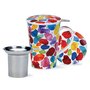 Dunoon-Shetland-shape-set-mug-infuser-lid-beker-theezeef-deksel-WARM-HEARTS-gekleurde--explosie-440ml