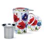 Dunoon-Shetland-shape-set-mug-infuser-lid-beker-theezeef-deksel-WILD-GARDEN-Poppy-Klaproos-design-Harrison_Ripley-440ml